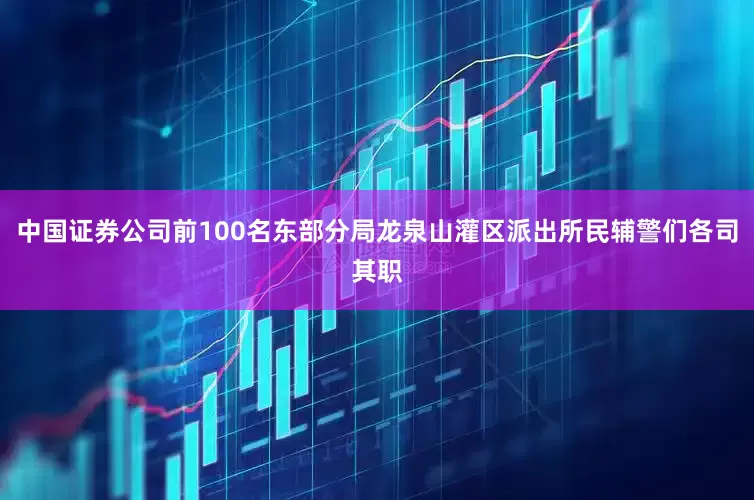 中国证券公司前100名东部分局龙泉山灌区派出所民辅警们各司其职